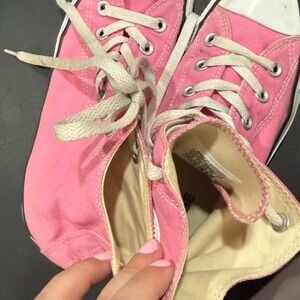 Converse Pink Canvas Sneakers